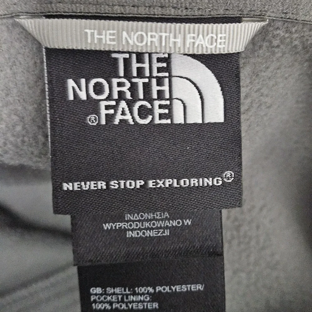 The North Face Fleece Jacket Mens XL Gray TKA 100 Full Zip Mock Neck Activewear